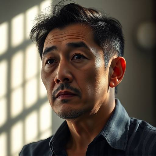 A portrait of David Lee, looking thoughtful and artistic.