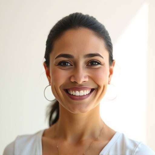 A portrait of Maria Rodriguez, smiling confidently.