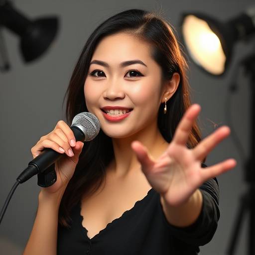 A professional headshot of Olivia Chen, a dynamic and expressive voice actress.