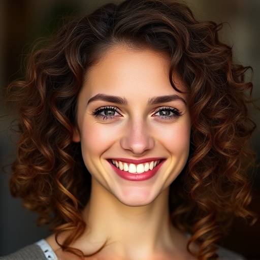 Headshot of Ms. Olivia Thompson, a vibrant woman with curly brown hair and a warm smile.