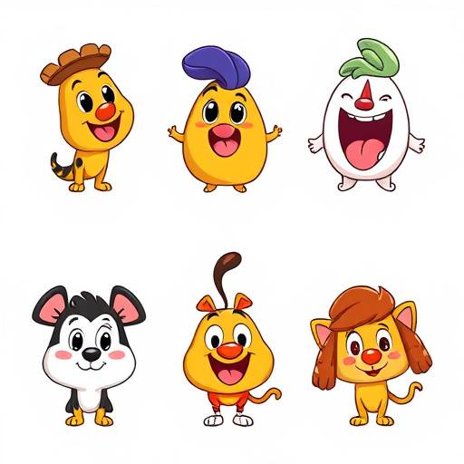Icon representing various animation styles and techniques
