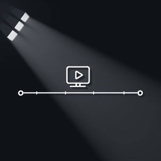 Icon representing video editing and timeline software